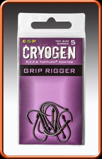 4 x pkts of ESP cryogen grip rigger carp hooks
