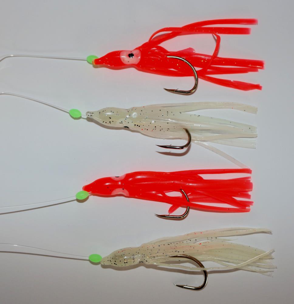 Sea Fishing Rigs 2 Luminess Muppets With 8/0 Hooks Cod And Pollock