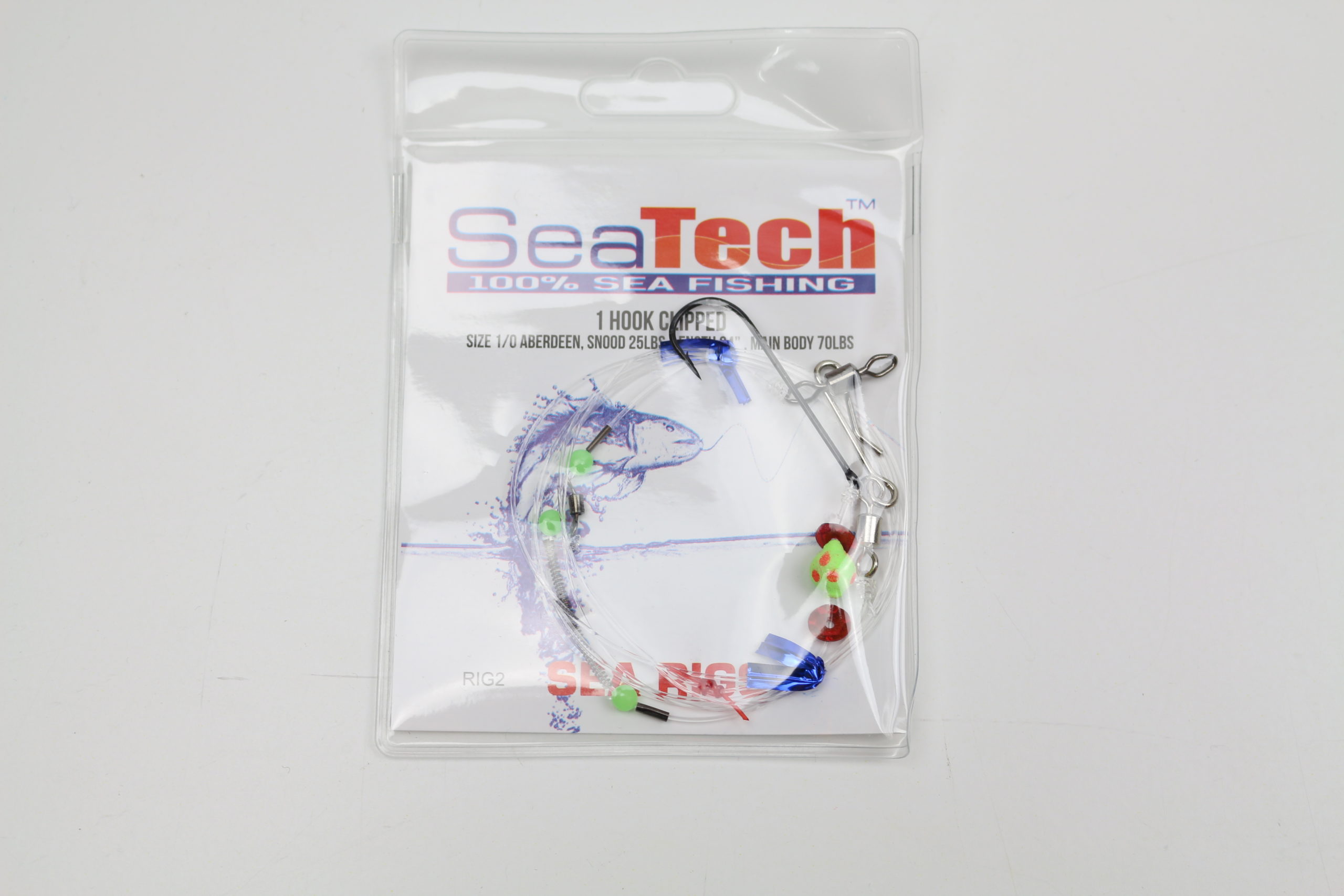Seatech Shore Rigs 1 Hook Clipped 1/0