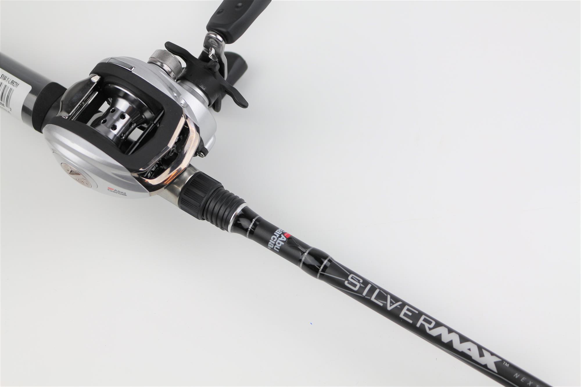 Abu Garcia Silver Max Low Profile Baitcast Reel and Fishing Rod Combo
