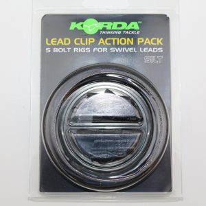 Korda Lead Clip Action Pack 5 Bolt Rigs For Swivel Leads Silt