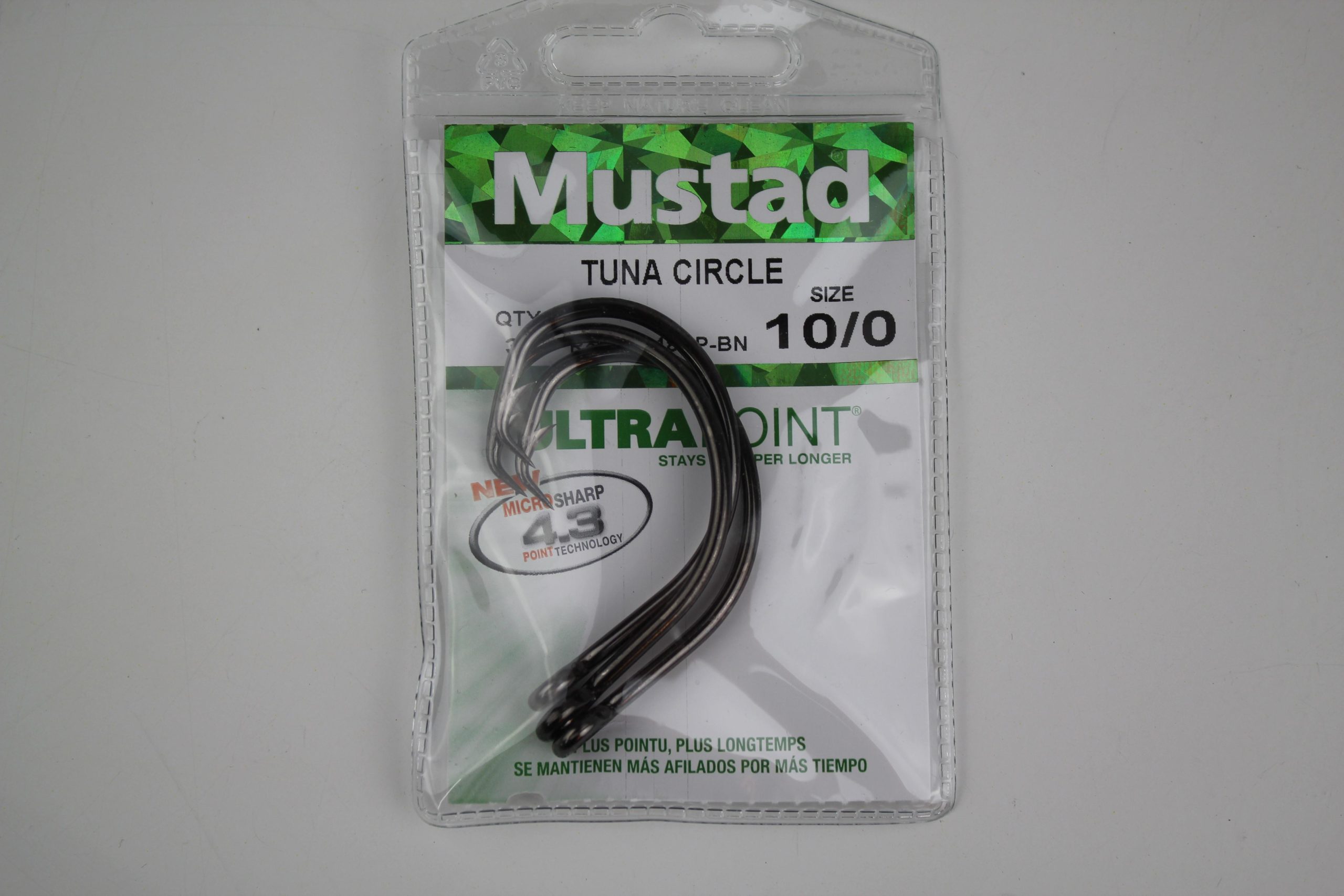 Mustad 39960-DT 10/0 Circle Hooks - 2-Pack, Extra Strong In-Line Duratin Fishing Hooks - View #2