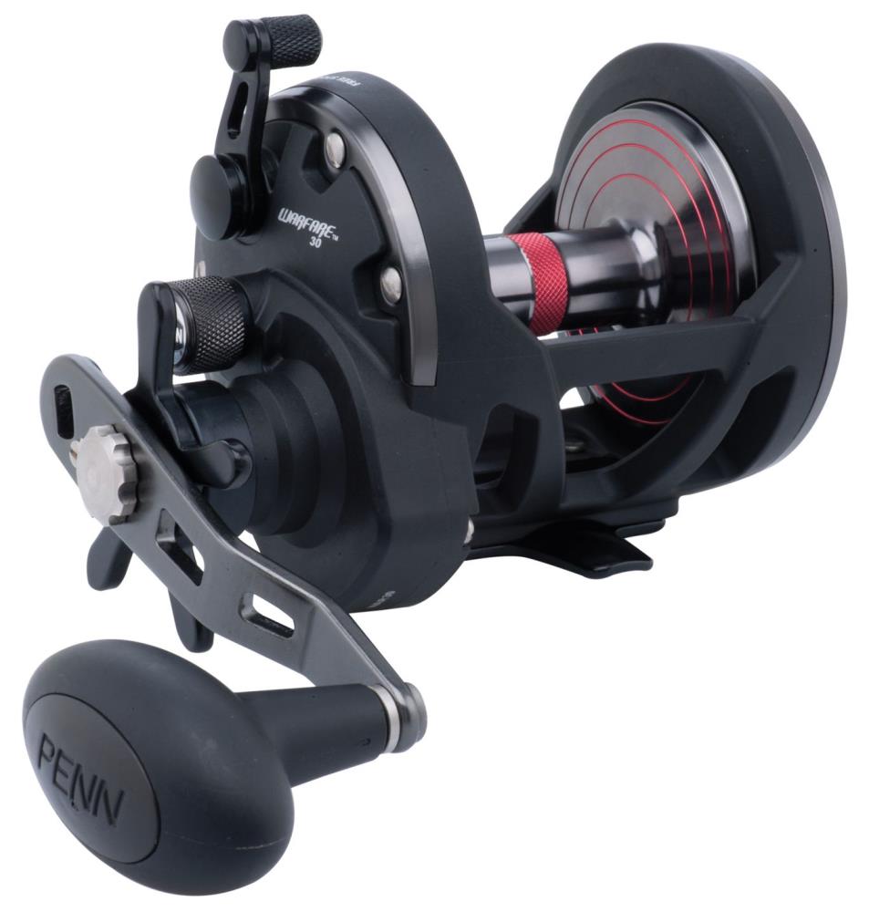 thumbnail image 2 of Penn Warfare Level Wind Multiplier Sea Fishing Reel – Size 15, 20, Or 30, Right Hand, Star Drag 2 of 4