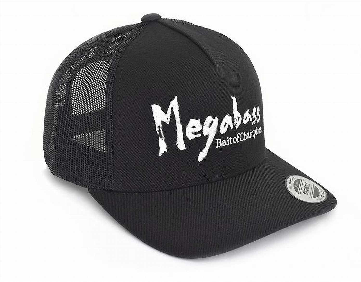 Megabass Brush Trucker Cap - Black/White