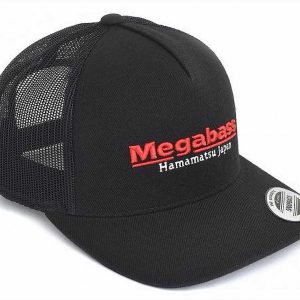 Megabass Classic Trucker Cap - Black/Red
