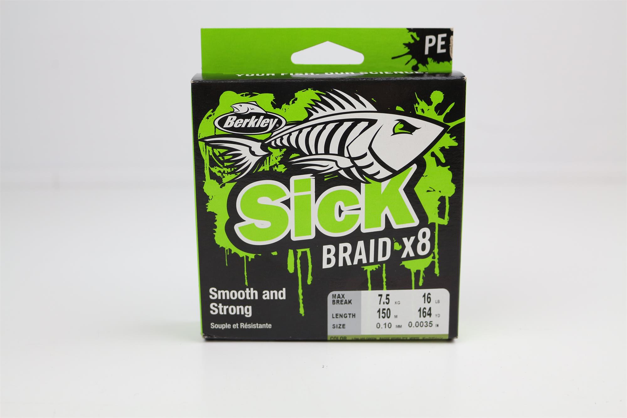Berkley Sick 2in1 Braid X8 & 100% Fluorocarbon - Veals Mail Order