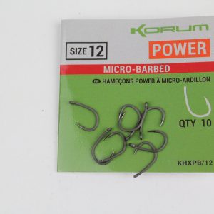 Korum Power Micro Barbed Size 12 hooks 10pck