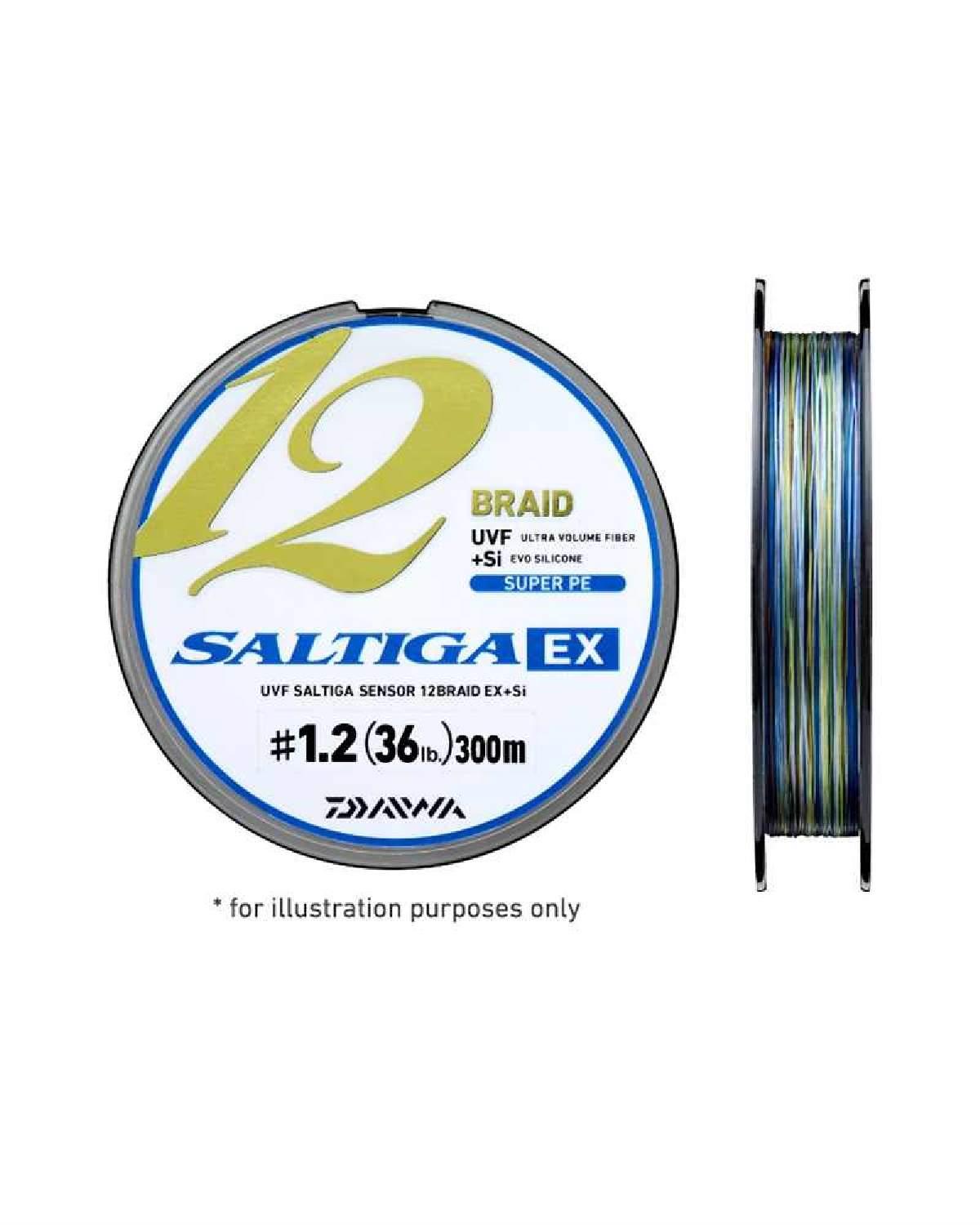 Daiwa Saltiga 12 Strand Braid Multi Colour 600m - 36lb 0.18mm