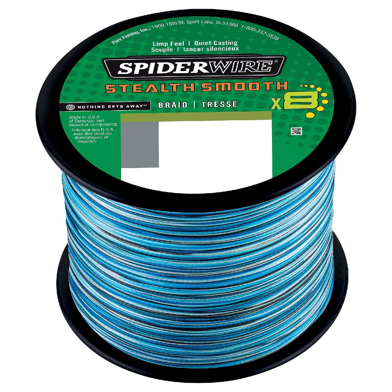 Spiderwire Stealth Blue Camo Braid – Lures and Lead