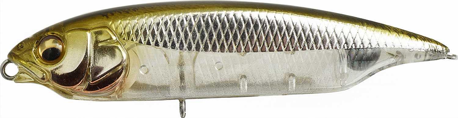 Leurre Megabass Karashi SW FS, 59mm, 9g, Coulant, Couleur Weed Shrimp, Pour Mer