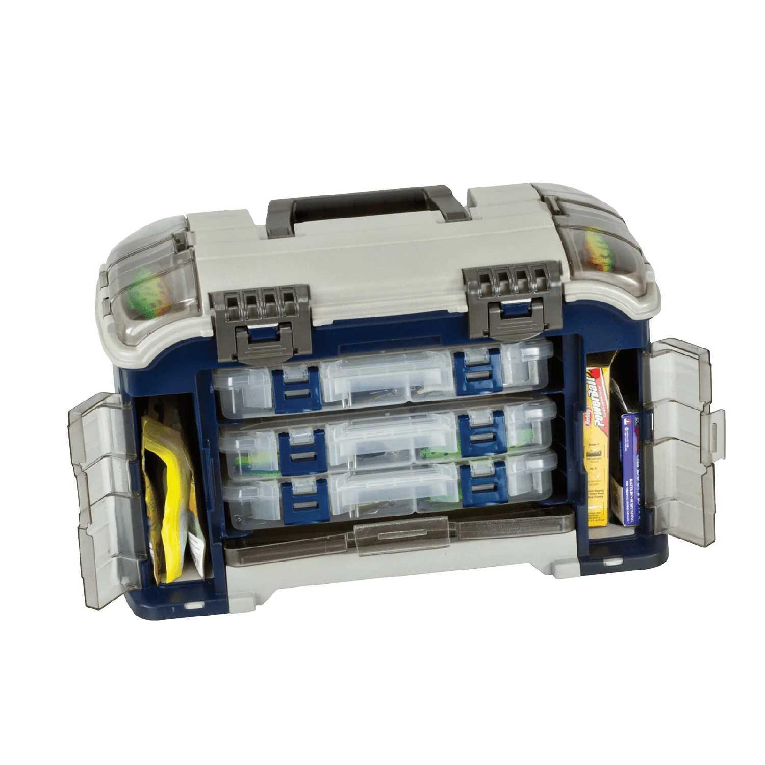 Plano 728001 Angled System Tackle Box - Blue/Silver