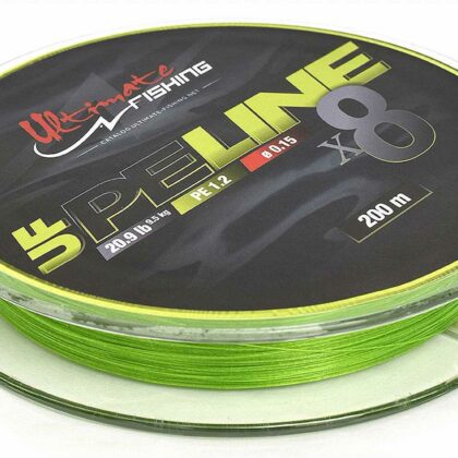 Ultimate Fishing UF PE Line X8 Braid 150m Chartreuse