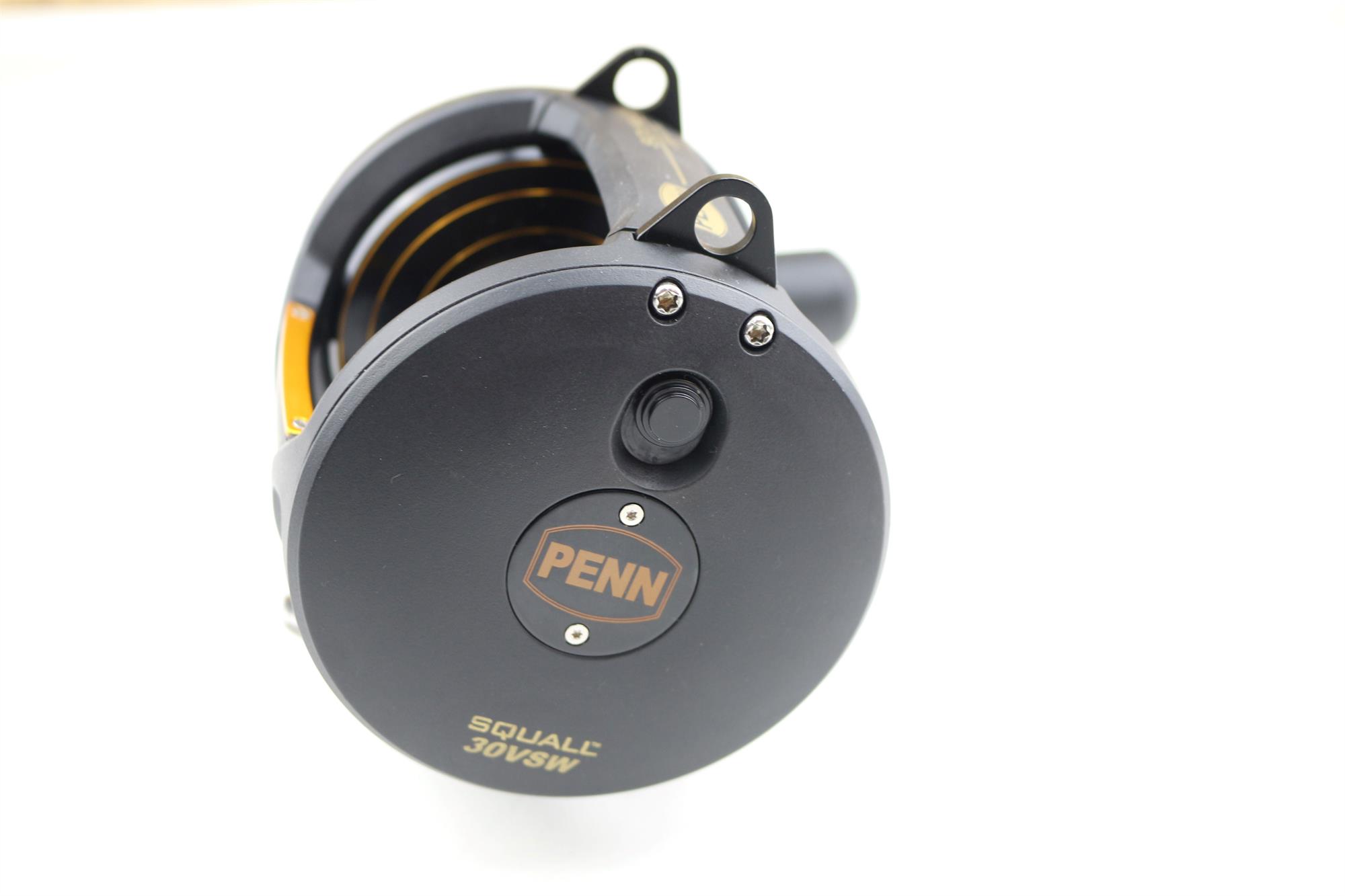 PENN Saltwater Game Fishing Conventional Lever Drag 2 Speed Reel SQUALL  30VSW
