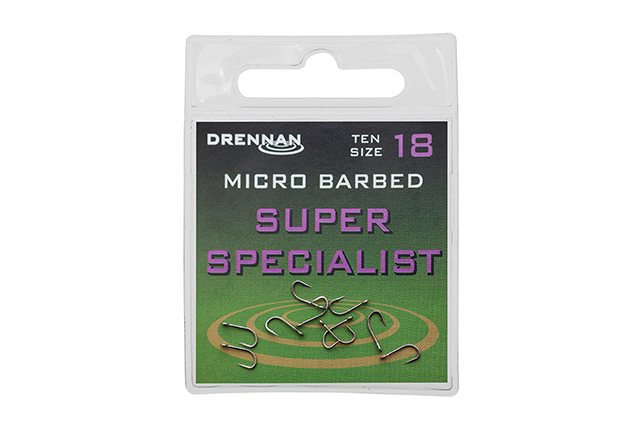Drennan Micro Barbed Super Specialist Eyed Hooks