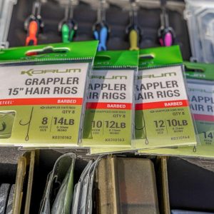 Korum Grappler Hair Rig Barbed 15"