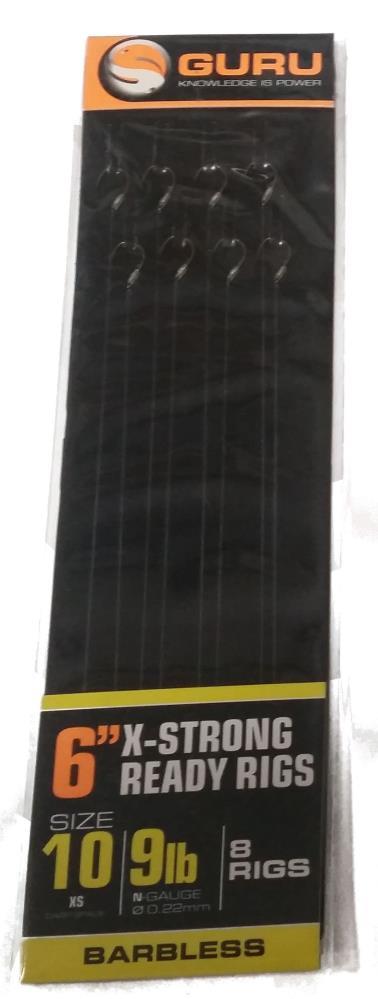 Guru 6 Inch X-Strong Barbless Ready Rigs