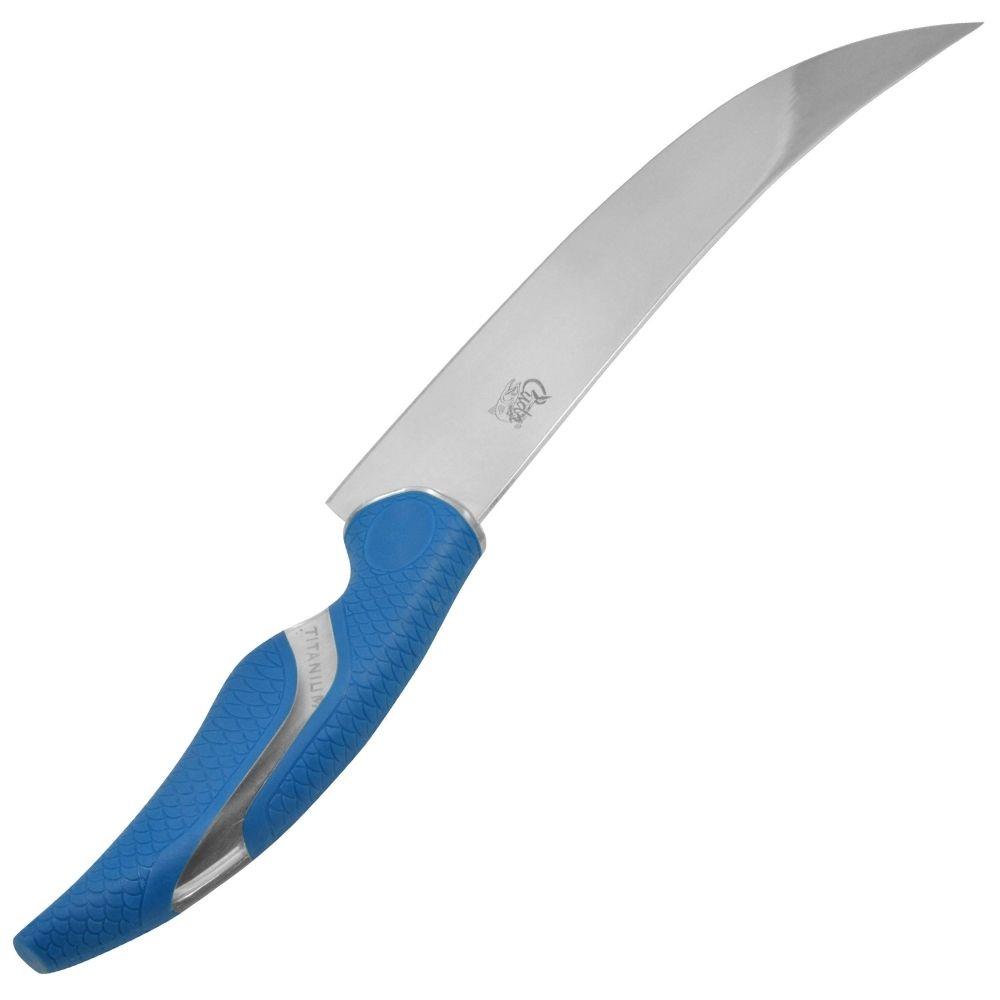 Cuda Titanium Bonded 10" Curved Knife