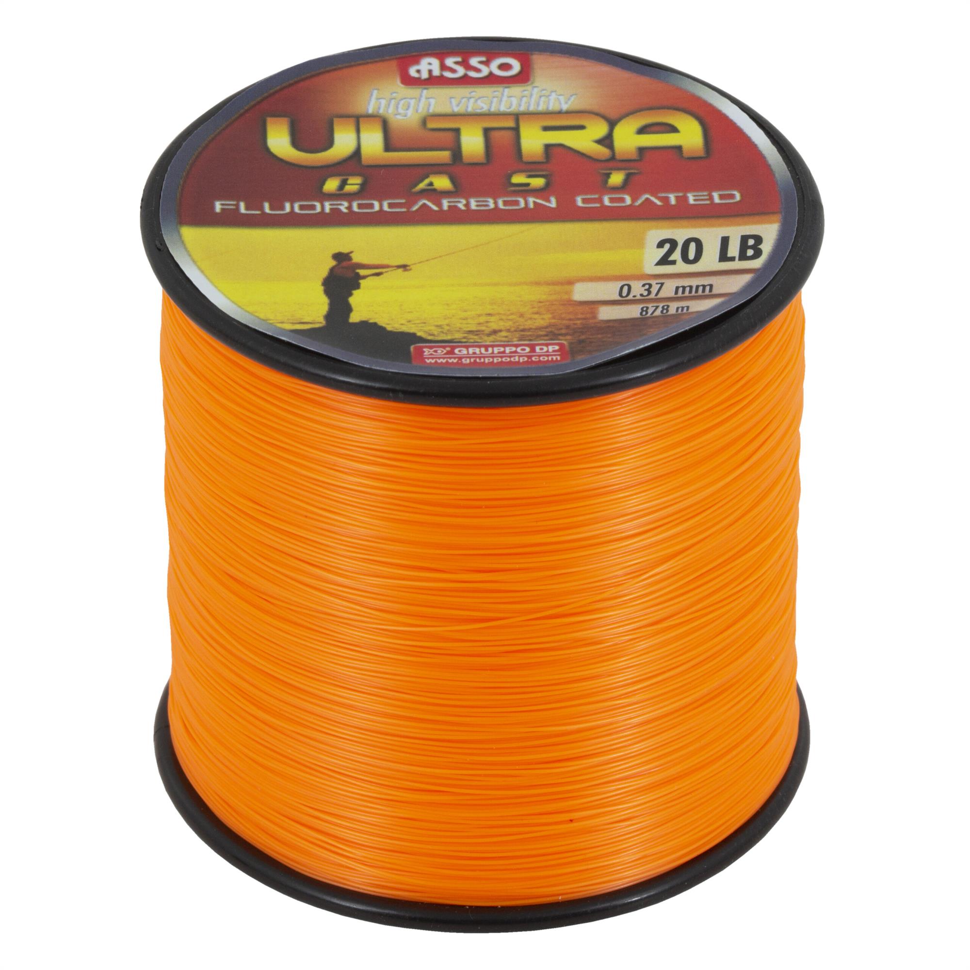 Asso Ultra Cast Flourocarbon Coated Mono - Orange