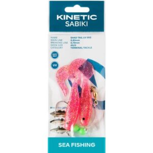 Kinetic Sabiki Shad Tail UV Rig