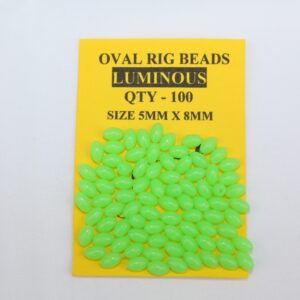 Gerrys Oval Rig Beads Lumi 5mm x 8mm 100pcs