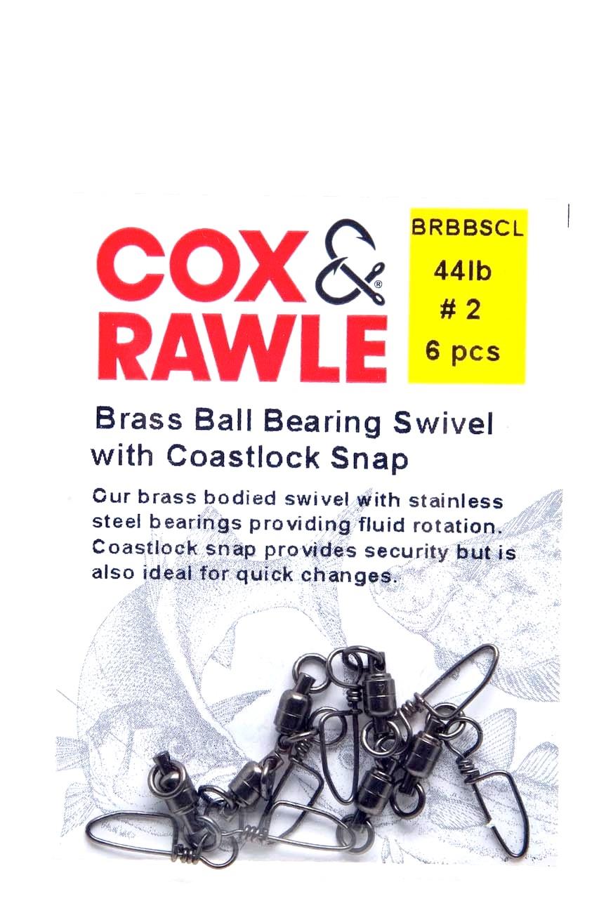 Cox & Rawle Brass Ball Bearing Swivel / Coastlock Snap