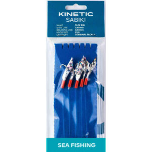 Kinetic Sabiki Flex - Size 1/0 - Silver Flex