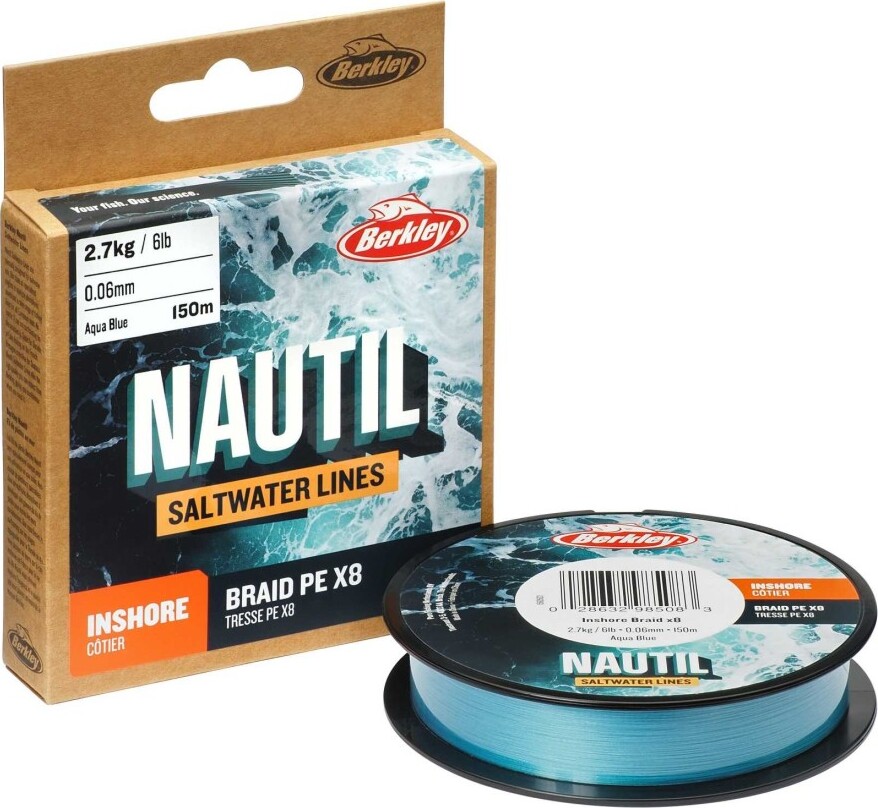 Fil De Pêche Nylon Berkley XWR Saltwater 0.28mm - 6.43kg - 250m, Neuf