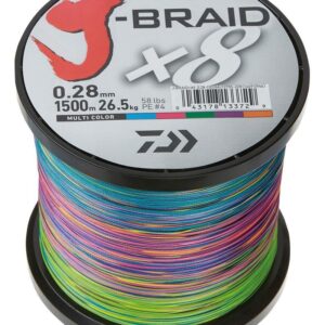 Daiwa J-Braid X8 300m Multi Colour