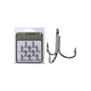 E-Sox Semi Barbed Extra Strong Pike Trebles