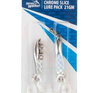 Jarvis Walker Chrome Sliced Lures 2Pc