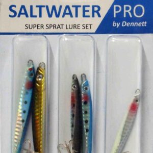 Dennett Saltwater Pro Super Sprat Kit 5 Asstd Sea Lures