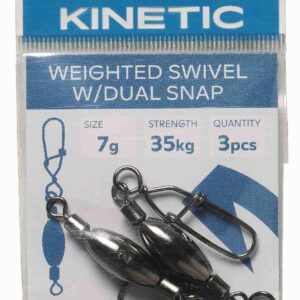 Kinetic Weighted Swivel W/Dual Snap