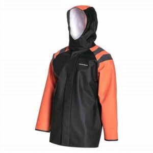Grundens Balder Zip Jacket - Orange/Black