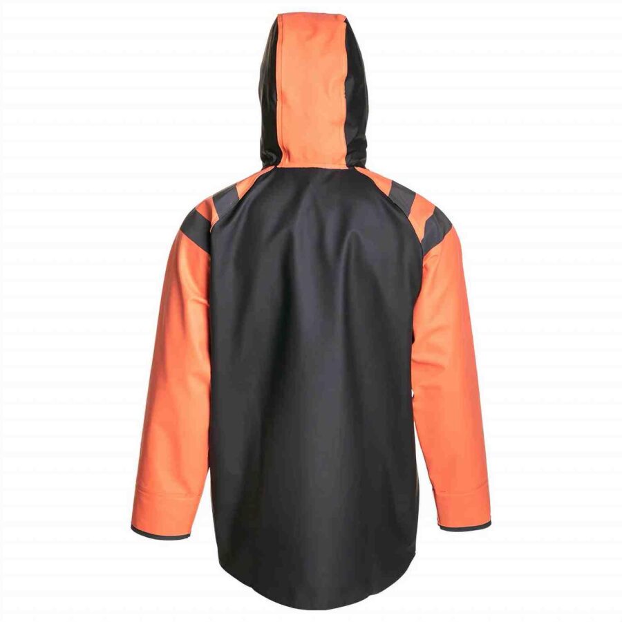 Grundens Balder Zip Jacket - Orange/Black - Image 2