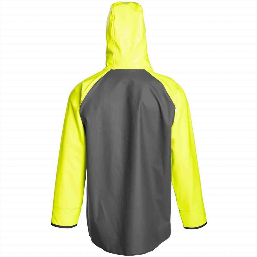Grundens Hauler Jacket - Hi-Vis Yellow / Grey - Image 2