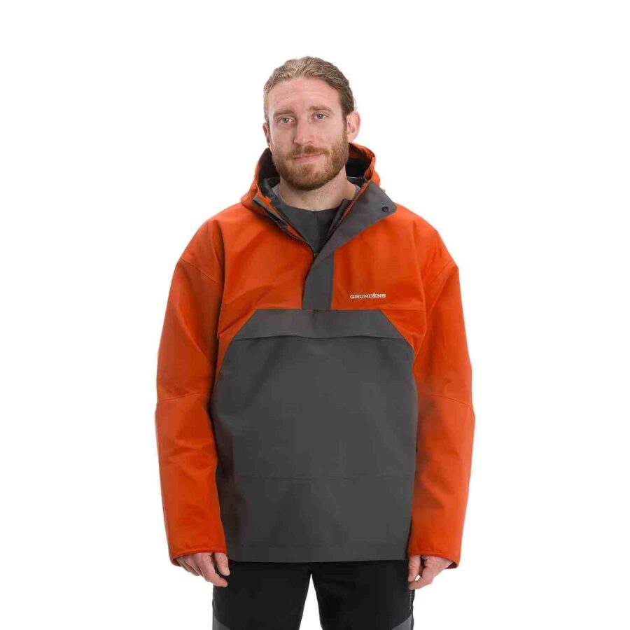 Grundens Full Share Breathable Smock - Orange - Image 2