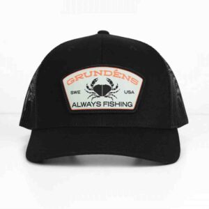 Grundens Always Fishing Trucker Cap - Black - One Size