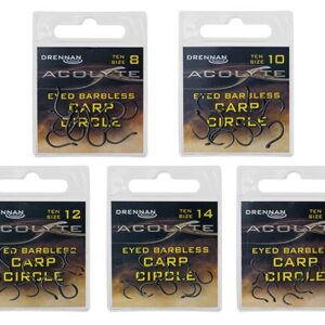 Drennan Acolyte Eyed Barbless Carp Circle Hooks