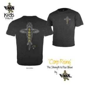 Vass Child/Junior 'Carp Rising' T-Shirt - Khaki