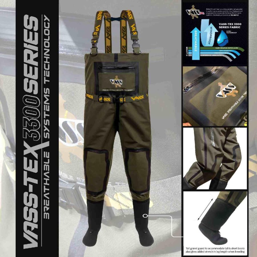 Vass Vass-Tex 3300 Breathable Stocking Foot Chest Waders