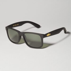 Big Fish 1983 Sunglasses Easy Fish Black Bass Green