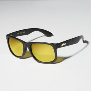 Big Fish 1983 Sunglasses Easy Fish Trout Gold Iridium