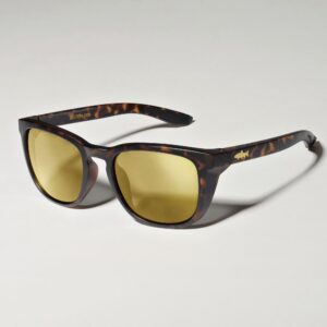 Big Fish 1983 Sunglasses Gold Fish Trout Gold Iridium - Frame Brown Turtle Dark