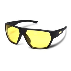 Big Fish 1983 Sunglasses Realistic Trout Yellow - Frame Mat Black