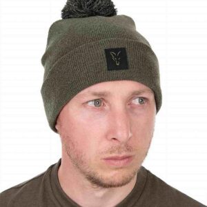 Fox Collection Bobble Hat - Green / Black