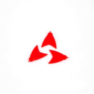 Skeater Bait Fins - UV Red 10pcs