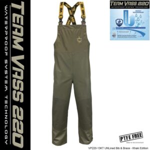 Vass Team Vass 220 Bib & Brace w/Knee - Khaki