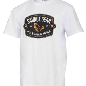 Savage Gear Badge Logo Tee - White