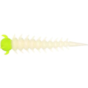Westin Greedy Worm 5.5cm - White/Chartreuse
