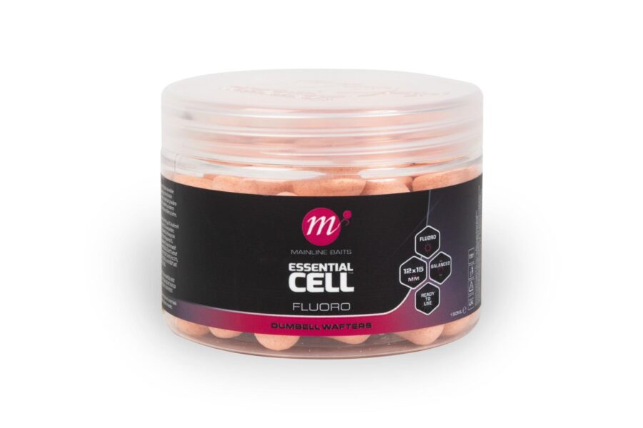 Mainline Baits Essential Cell Fluoro Dumbell Wafters 12x15mm